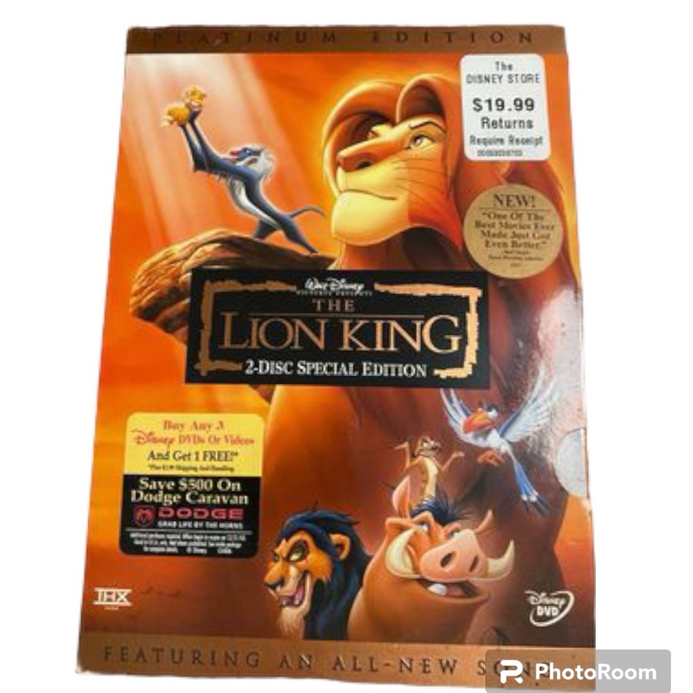 The Lion King DVD.